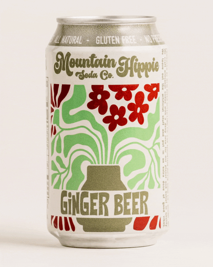 Mountain Hippie Soda Co. Ginger Beer video of can spinning 